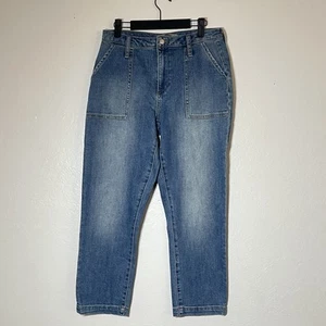 Joe's Jeans Cargo Capri Hose Gr. 27 helle Waschung Denim High Rise Jeans 25" Insm - Bild 1 von 11
