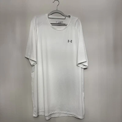 Camiseta Under Armour The Tech para hombre 3XL blanca manga corta ropa de rendimiento Foto 1 de 4