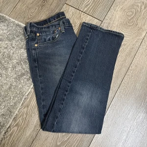 Levis 505 Jeans Herren 32x30 Blau Straight Leg Button Fly Denim Classic - Bild 1 von 9