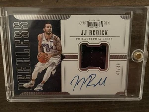 JJ Redick Signed Panini Dominion Basketball Fearless Jersey Patch Card 47/49 - Picture 1 of 2