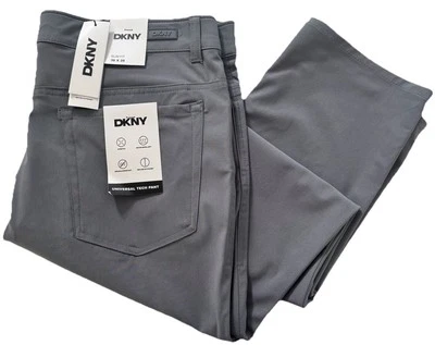 NWT DKNY Mens Slim Fit Stretch Universal Tech Pants 32 34 36 38 Gray B1 - Image 1 of 4