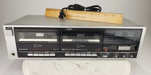 Lettore cassette stereo doppio vintage Sanyo RD W44 funzionante - ricambi - Foto 1 di 16