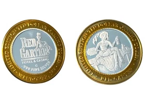 Red Garter Casino Ten Dollar .999 Silver Casino Token - Picture 1 of 1