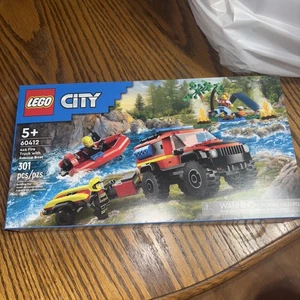 LEGO CITY: 4x4 Feuerwehrauto mit Rettungsboot (60412) - Bild 1 von 3