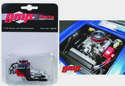 GMP 1/18 Big Block Chevy Drag Dragster Engine Motor & Transmission 1969 Camaro - Image 1 of 2