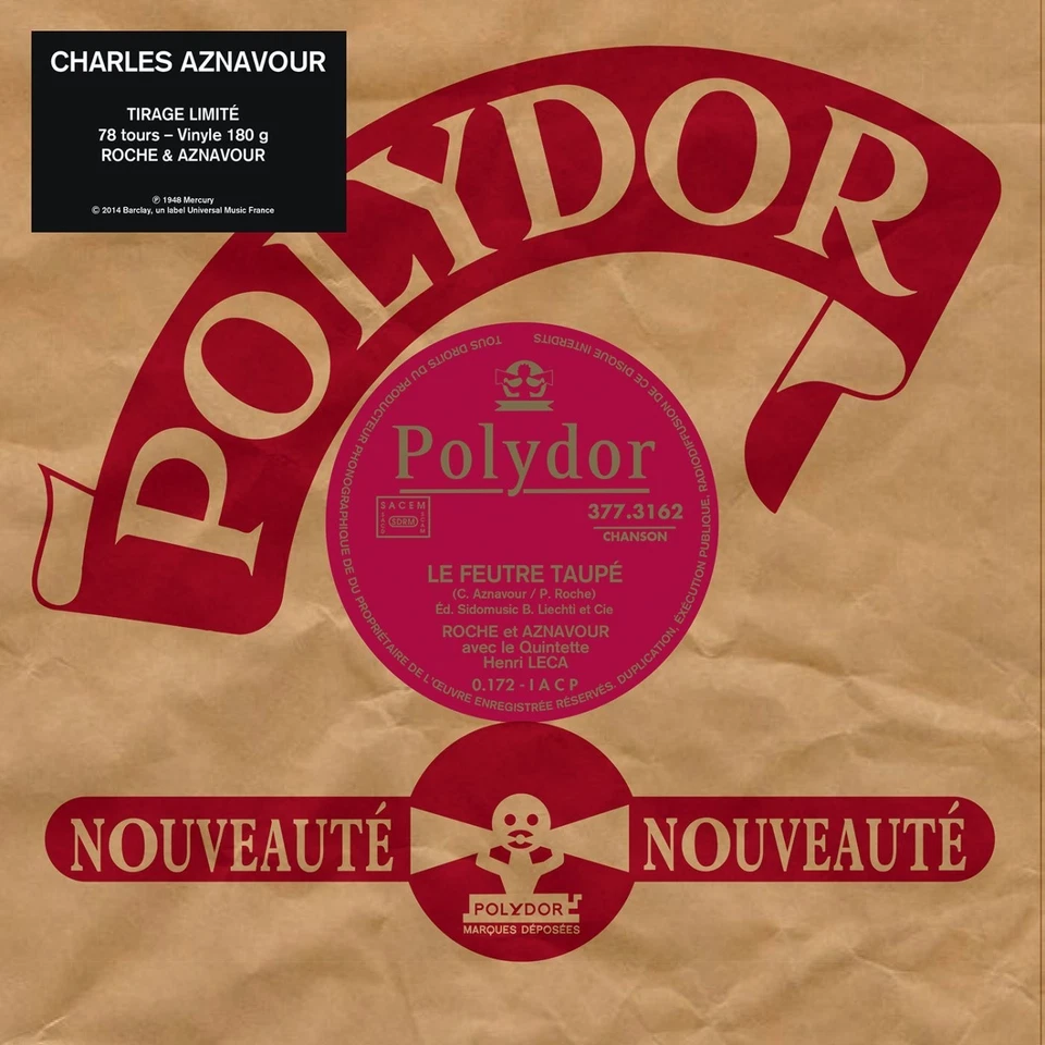 Charles Aznavour - Le Feutre Taupe [Vinyl Maxi-Single] - Bild 1 von 1