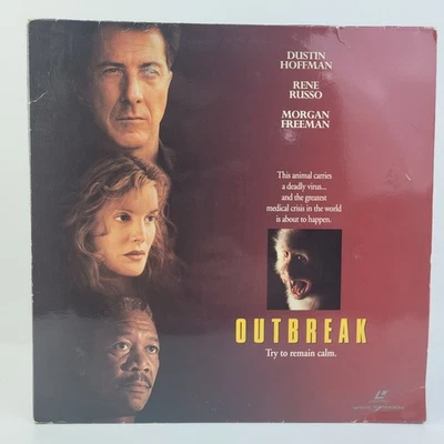 Outbreak Laserdisc Widescreen Extended Dustin Hoffman Rene Russo Morgan Freeman Foto 1 de 3