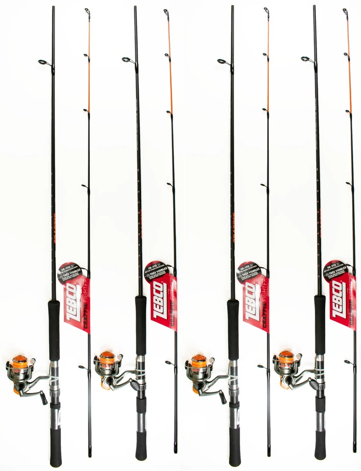 (ЛОТ ИЗ 4) ZEBCO КРАППИ ИСТРЕБИТЕЛЬ 7'0» СВЕТА 2ШТ СПИННИНГ КОМБО 21-36089 - Изображение 1 из 1