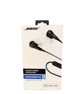 Cuffie BOSE QuietComfort 20 Apple nere cancellazione rumore acustico venditore USA - Foto 1 di 2