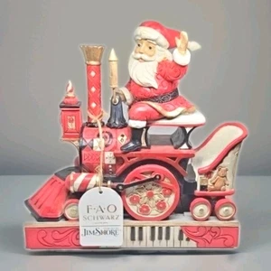 Vintage Adorable Jim Shore Santa Riding Train FAO Schwarz - 6009118 NO BOX MUSTC - Picture 1 of 8