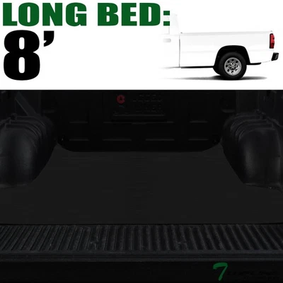 Topline For 1999-2007 Silverado/Sierra 8' Long Cab Rubber Truck Bed Mat Liner V2 - Image 1 of 4