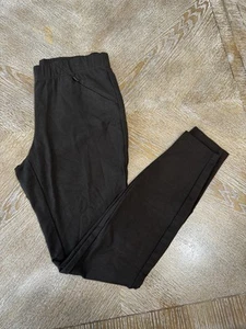 J. JILL braune Ponte-Leggings Überziehhose mittlere Taille 30” Schrittlänge 29” Reißverschlusstaschen - Bild 1 von 7