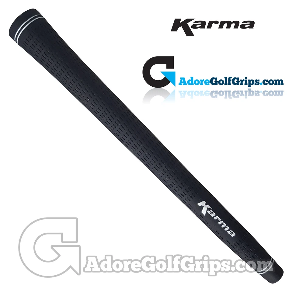 Karma Velour Midsize Golfgriffe - schwarz x 1