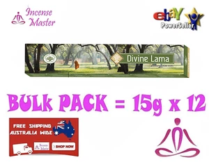 DIVINE LAMA Incense Stick- 15g X 12pack YOGA + FREE SAMPLES- GREEN TREE - Picture 1 of 2