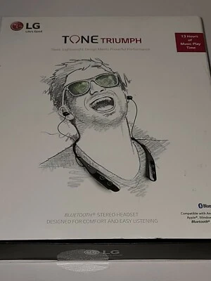 LG Tone Triumph Hbs-510 wireless Bluetooth headset NEW  - Image 1 of 4