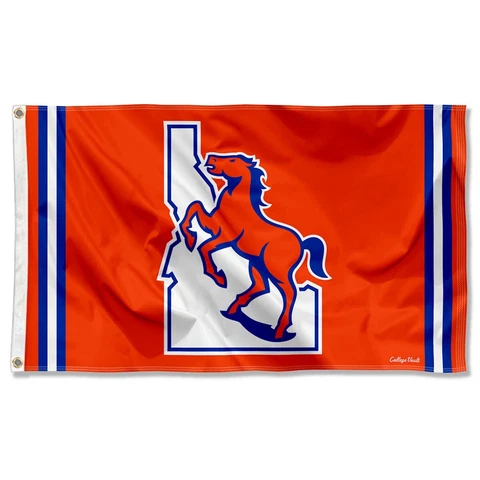 Boise State Broncos Vintage Retro Throwback Large Outdoor Flag Cover