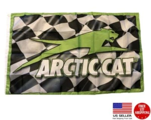 Arctic Cat Snowmobile Flag 3x5 Man Cave Flags 3 x 5 Banner New USA - Picture 1 of 7