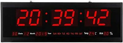 Relógio de parede digital LED tamanho grande 21,6 polegadas tela grande com tamanhos sortidos  - Imagem 1 de 4