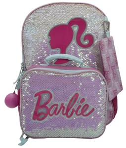 I’M A BARBIE GIRL BACKPACK/LUNCHBOX/SQUISHY BALL DANGLE/PENCILCASE SHIMMERING!! - Picture 1 of 7