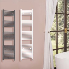 OCEAN Termoarredo bagno scaldasalviette radiatore in acciaio al carbonio bianco