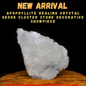 130g Raw Apophyllite Cluster Geode Natural Mineral Healing Reiki Energy Crystal - Picture 1 of 8