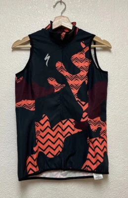 Chaleco Specialized Mujer Deflect SL Negro Coral Cremallera Completa Ciclismo Talla M Foto 1 de 4