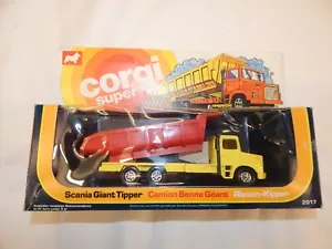 VINTAGE CORGI SUPER SCANIA GIANT TIPPER NO 2017 MIB - Picture 1 of 8