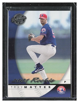 2001 Donruss Class of 2001 #195 Troy Mattes 1854/1875 RC - Image 1 of 2