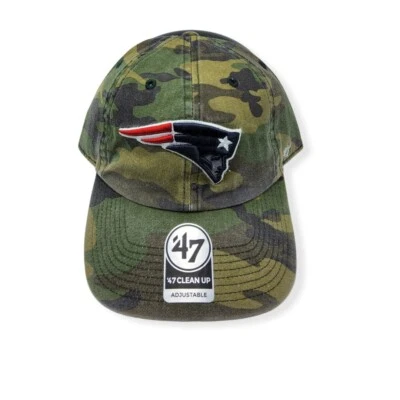'47 New England Patriots Limpieza Camuflaje Correa Ajustable Sombrero Papá Gorra Foto 1 de 4