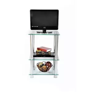 RTA Home and Office TVM-005 20 in. Extra Tall Glass and Aluminum LCD and Plas... - Picture 1 of 1