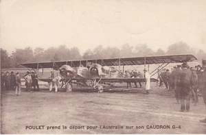 CPA HUHN GEHT AUF NACH AUSTRALIEN AUF SEINEM KAUDRON G-4 - Bild 1 von 1