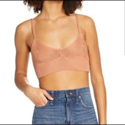 🔥FREE PEOPLE Intimately You Wanna Brami Sugar Almond Sz M Music Festival Boho🔥 - Image 1 of 4