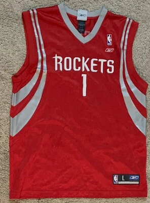 Camiseta Tracy McGrady Rockets Roja Reebok NBA Authentics L Grande Equipo Ropa Foto 1 de 4