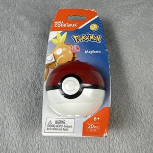 Magikarp Mega Construx Pokemon Pokeball Series 1 20pc Building Toy DYF07 NISB - Picture 1 of 3