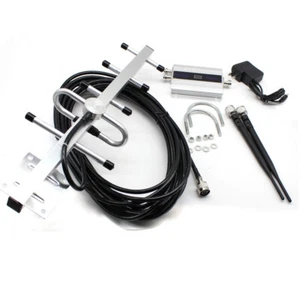 GSM 900MHZ Mobile Phone Signal Amplifier Repeater Network Booster +Yagi Antenna - Photo 1 sur 11