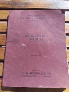 The Hobson Injection Carburettor type BI/ BH6 - H. M. Hobson- Paperback - Picture 1 of 10