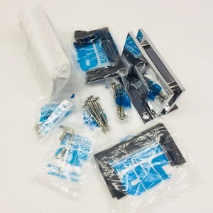 QTY 2 CRL ALUMINUM VIE537CH CHROME SHOWER DOOR 5DEG WL MNT VIEN HINGE 4-15H16 - Picture 1 of 5