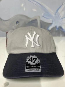 New York Yankees `47 Brand Cooperstown Dad Hat Clean Up - Picture 1 of 4