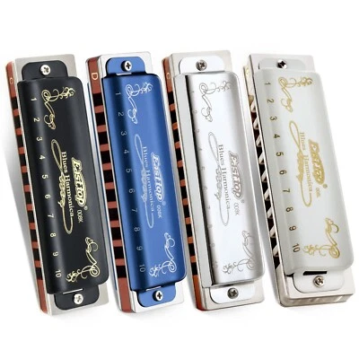 EASTTOP harmonica diatonic key of C 10Holes 20Tone Blues Diatonic Mouth Organ US - Image 1 of 4