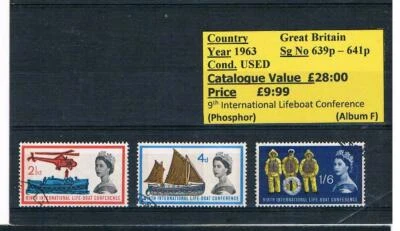 Sellos GB - Juegos años 60 usados Foto 1 de 2