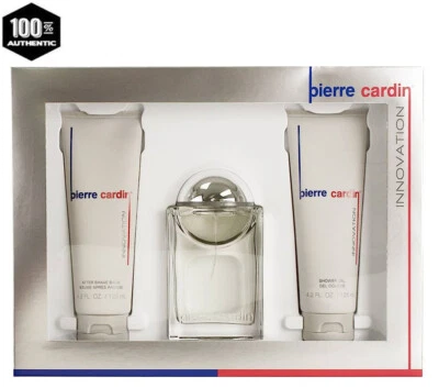 Juego de 3 piezas Pierre Cardin Cologne Innovation para hombre-3,4 oz EDC Sp+Más Foto 1 de 2