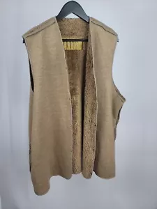 BARBOUR Deep Pile Snap In Liner Vest Waistcoat Size P2P 27.5 " In - Picture 1 of 4