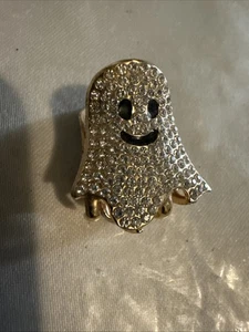 Anthropologie BaubleBar Halloween Ghoul Friend Ghost SPARKLING Hair Clip - Picture 1 of 5