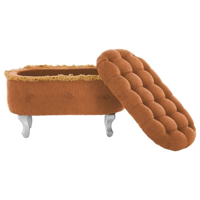 Banco de almacenamiento acolchado de 29,5" para extremo de cama, entrada y almacenamiento de zapatos Foto 1 de 4