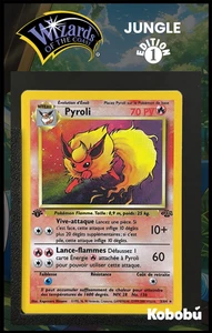 Pokemon Karte Pyroli 3/64 Holo Edition 1 Ed 1 Jungle Wizards DE - Bild 1 von 3