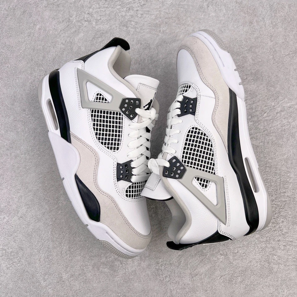 JORDN Herren Turnschuhe Freizeitschuhe Retro-aj'4 Unisex Schwarz Weiß Schuhe Sports #