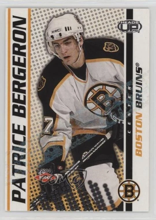 2003-04 Pacific Heads Up Hobby LTD /250 Patrice Bergeron #102 Rookie RC - Image 1 of 2