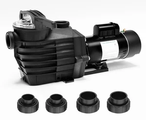 Bombas de piscina Pipopa 2,5 HP 6540 GPH sobre el suelo y bajo tierra, 1725 rpm/3450 rpm 2 velocidades - Imagen 1 de 3