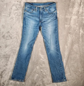 Jeans Levi’s 511 para hombre 32X30 azul calce ajustado denim elástico desteñido - Imagen 1 de 18