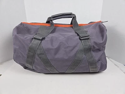 Hugo Boss - Gray Nylon Canvas Zip Travel Duffle Bag - Image 1 of 4